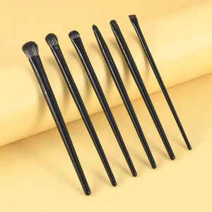 Ladymagic】ชุดแปรงสำหรับแต่งหน้าดวงตาธรรมชาติ5/6ชิ้นแปรงแปรงอายแชโดว์คิ้วคอนทัวร์อายไลเนอร์ผู้หญิงแปรงเกลี่ยเครื่องสำอางแต่งดวงตาเครื่องมือแต่งหน้ารายละเอียด