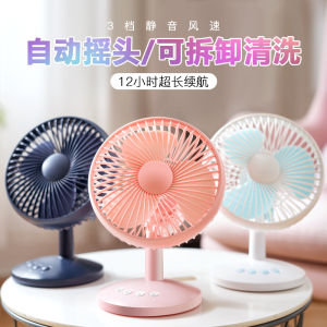 Portability Meets Power: Riedio Desktop USB Rechargeable Mini Fan Silent Design Perfect for Office Study Room Compact Size