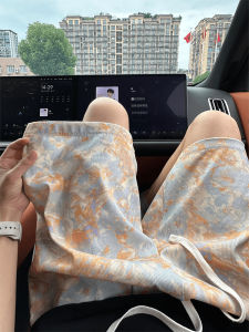 Quần Short Thể Thao Nam Mùa Hè Thoáng Khí Ice Silk Texture Dyeing Embroidery Heavyweight Five Parts Casual Sport Straight Leg