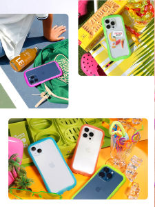 Small Waist  14 Phone Case New Style Transparent Anti-Fall Cute Summer Personality Simple High-End Arc Edge Frosted with Lanyard Full Cover Creative Womens Model 6