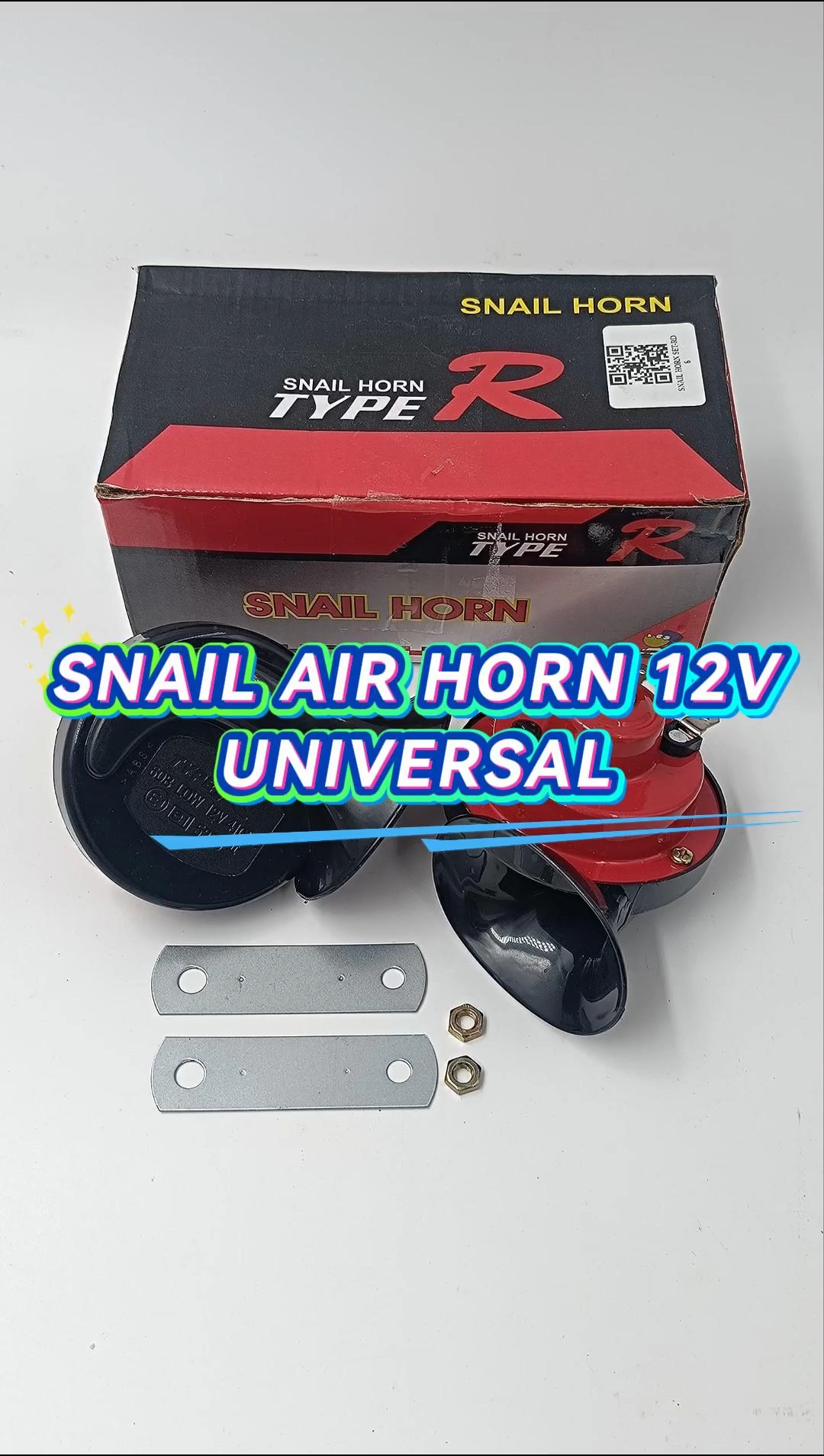 12V Super Loud Horn Vehicle 2pcs Universal Car Auto Boat Snail Air Horn Waterproof Car Accessories