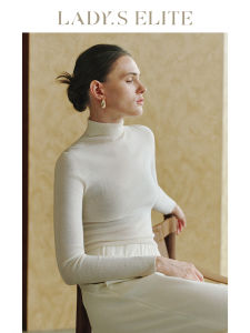 LadyS Elite | 3A Elastic Seamless High Neck Sweater 18-Gauge