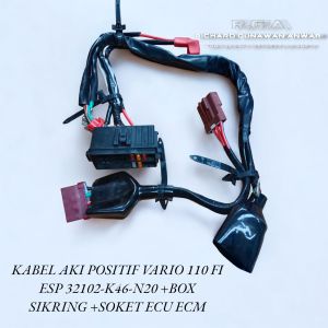 kabel aki positif honda vario fi esp plus box rumah sikring + soket ecu ecm vario