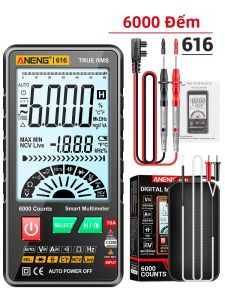 ANENG | Máy Đo Vạn Năng Kỹ Thuật Số ANENG 616 Tự Động Đo Phạm Vi True RMS 6000 Số Đo Màn Hình Nền Sáng Lớn Chức Năng Đo Điện Áp Dòng Điện Điện Trở Nhiệt Độ Không Cần Tiếp Xúc (NCV)