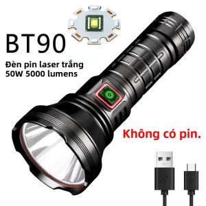 Đèn Pin LED XIWANGFIRE BT90 5000lm Đèn Pin LED Tầm Xa Mạnh Mẽ Có Thể Sạc Lại USB C Với Pin 18650/26650 Đèn Pin Chống Nước Màu Đỏ/đen