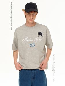 MADWITCH | Equestrian Embroidery Street Fashion Breathable Casual Commute Short Sleeve Shirt