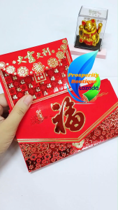 6pcs Thick Ampao Chinese Red Envelope Money Envelope Long Angpao Sobre