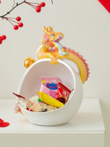 Lucky Dragon Home Decor Storage Box Cute Large Size Entrance Tabletop Decor Key Holder Zodiac Money Dragon Gift