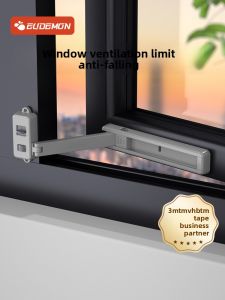 MONLEYTA | Safety Window Limiter Lock High Rise Protection Child Anti-Fall Window Slide Lock Windproof Fixed For Casement Windows