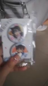 8 Pieces Keychain Card Holder Ita Bag Cartoon PVC Transparent  Sleeve Badge Protector Case Photocard Holder Anime Storage Decoration OSHI NO KO Hatsune Miku