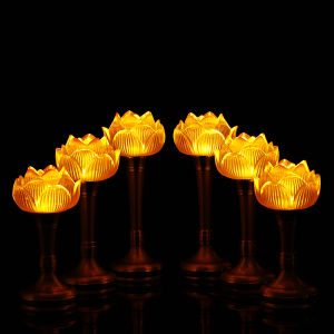 HENANSHENGZHONG | Colorful Lotus LED Energy-saving Shrine Lamp