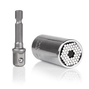 Bộ Dụng Cụ Cờ Lê Mô-men Xoắn 7-19mm Bằng Thép Carbon Khớp Nối Máy Khoan Điện Khớp Nối Ratchet Cờ Lê Đa Năng Tay Cầm Đa Năng Gator Magic Grip