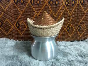 ชุดนึ่งข้าวเหนียว รุ่นจิ๋ว ได้ครบ 3 ชิ้นสามารถนึ่งข้าวได้ครั้งละครึ่งกิโล