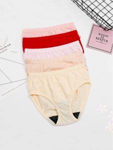 AB Underwear Cotton Antibacterial Mens and Womens Large Size Middle-Aged and Elderly Cotton High Waist AB Underwear Briefs Shorts 2822