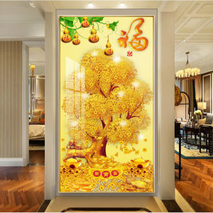 Feng Shui Prosperity Tree Decorative Wall Art With Crystals