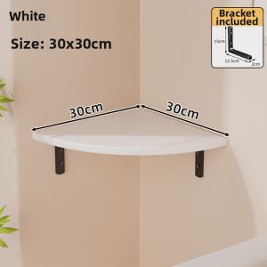 Bedroom Corner Storage Triangle Wall Shelf