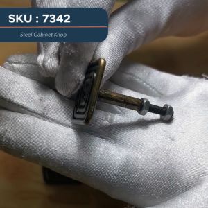 Antique Vintage Door Pull Cabinet Handle Terno Knob Expose Screw