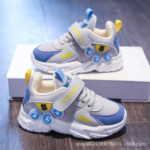 Girls and boys shoes 2024 spring and autumn new little girl children versatile sports shoes Velcro breathable classmate tide