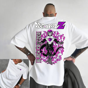 Oversized Dragon Ball Z Freezer Anime Graphic T Shirt Men Summer Cotton Short Sleeve Tee Streetwear Casual Top Manga Y2k Clothes