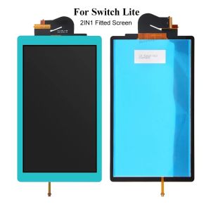 2IN1 Full-Fitted For Switch Lite LCD Display + Touch Screen Full Fitted Assembly Screen Replacement for Switch Lite