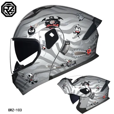 ORZ | Motorcycle Helmet with Bluetooth Double Lens Modular Design