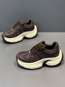 European Style Dad Shoes Mens 2025 New Tire Design Thick Bottom Heightening Breathable Sports Casual Shoes