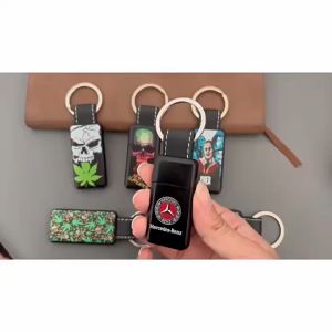 ไฟแช็คพวงกุญแจสุดเทรนด์แบบพองลมแบบมีล้อเจียร Douyin Kuaishou DN166A