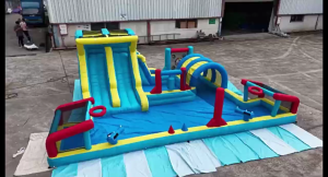 AirMyFun Inflatable Water Park Playsets with Slides and Climbing Features Ships Within 24 Hours
