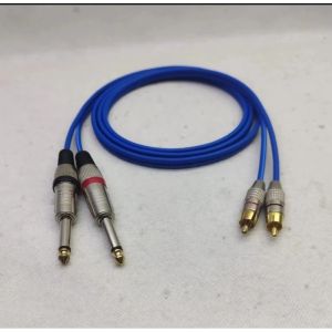 Kabel audio jack 2 akai mono to 2 rca kabel kitani tembaga original berkualitas