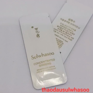 1ml combo 12 gói Sulwhasoo serum tinh chất làm sáng căng bóng da sulwhasoo concentrated ginseng brightening serum
