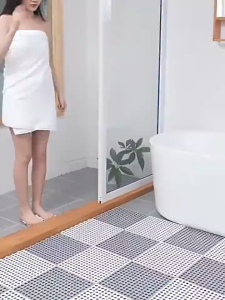 30x30cm Bathroom Shower Mat PVC Water Proof Non-Slip Mats Detachable Floor Mat Multicolor Adjustable