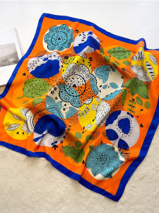 Khăn Choàng Lụa Thời Trang 70cm Nhiều Kiểu Dáng Đa Năng Thanh Lịch Cho Nữ Khăn Choàng Lụa Polyester Mùa Hè Mùa Thu Mùa Đông