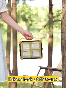 BUY 1 TAKE 1 Solar Lighting Outdoor Portable 8000W Solar Lights Magnetically Absorbed Indoor Type-C Fast Charge Home Emergency Camping Lighting for Construction Sites