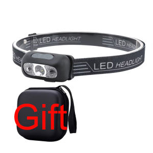 Rechargeable LED Headlamp3 Modes & Adjustable Angle Head TorchABS Lightweight Camping Work Light for Fishing Hiking Outdoor