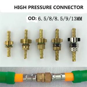 8.5MM High Pressure Spray Pipe Joint Hose Fitting: Ferrule Connector Brass Hose Connector Fittings
