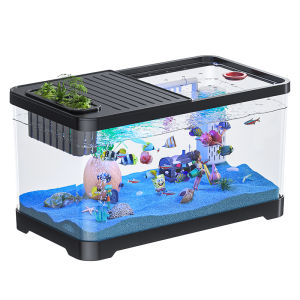 HUICHONG | Filtering Aerator Decorative Fish Tank for Small Spaces Goldfish