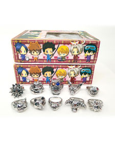 แหวนเพชรสีสันสดใส แหวนป้องกันนิ้ว แหวนสตั๊ดรูปสัตว์เลี้ยง 10 แบบ แหวนโลหะสำหรับผู้ชายและผู้หญิง อุปกรณ์เสริมสำหรับครอบครัวที่มีครู