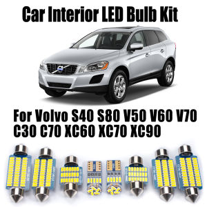 Car Reading Bulb Set Canbus For Volvo S40 S80 V50 V60 V70 C30 C70 XC60 XC70 XC90 LED Interior Dome Trunk Light Kit Accessories