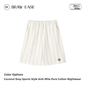 BE | pyjamas shorts cotton Cotton Stripe Sleep Shorts