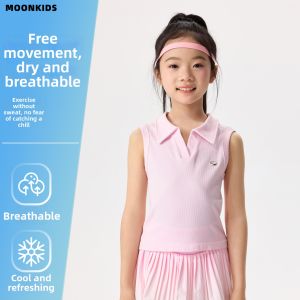 Moonkids | Sports Polo Sleeveless Top for Girls
