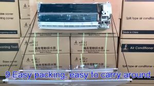 Air Conditioner Cleaning V-Drain Cover Bag Air Cond Base Cover Drain Cleaning Easy Carry