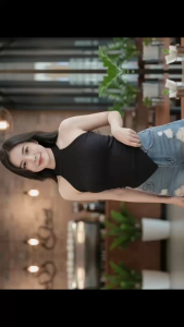 Áo yếm tà nhọn Kvy A10 chất cotton nhập mịn dày dặn siêu co giãn thích hợp mặc ở nhà đi chơi đi dạo