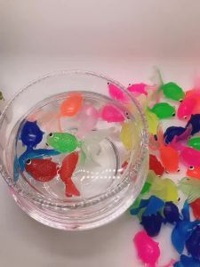 Meade | 10Pcs Simulation Goldfish Toy Soft Rubber Colored Fake Goldfish Model Kindergarten Fishing Outdoor Baby Water Play Toy Gift