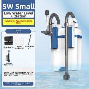 Sunsun | Wall-mounted External Fish Tank Filter for Turtles Low Water Operation