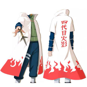 Naruto Shippuden 4th Hokage Cosplay Cape Anime Surrounding Waterfall Mitai Vestments Cartoon Themed Clothing Accessory