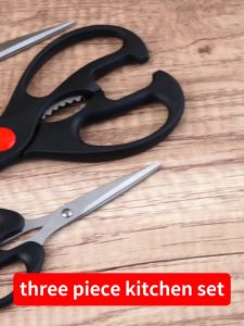 3Pcs/Set Bone Scissors Stainless Steel Multifunctional Scissors Sets Professional Kitchen Tools