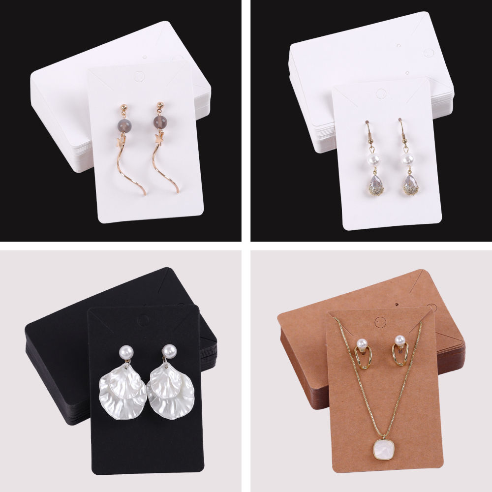 50pcs/Lot Earrings Necklaces Display Cards For Jewelry Organizer Self ...