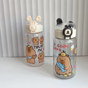 (READY STOCK) Alat Tulis Stationary Capybara Notebook Straw Bottle Pencil Box School Kids Student Stationery 卡皮巴拉一站式文具