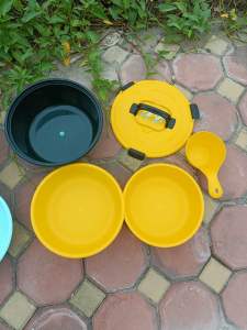 Bộ Xô Trộn Mồi 4 Trong 1 Bộ Bát- xô trộn mồi câu cá