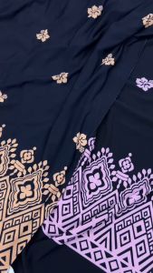 Kain Korea A-Grade ITY Lycra Printed 340g Bidang 60 -Mikawah Textiles Kain Pasang Korea